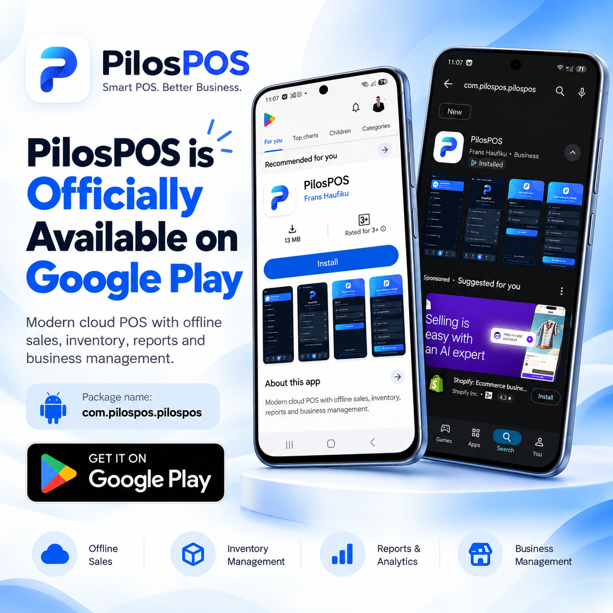 PilosPOS available on Google Play