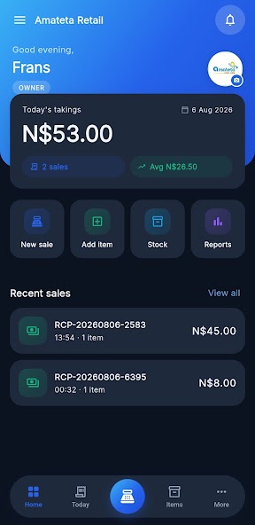 Real-time stock control